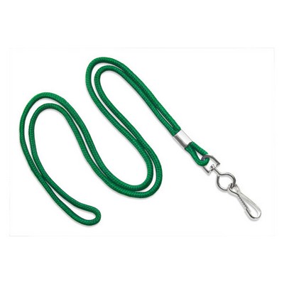 1/8" Blank Lanyard w/Swivel Hook (Kelly Green)