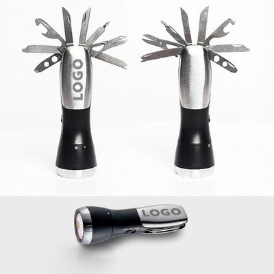 8 in 1 Travel Camping Multi-Functional Flashlight
