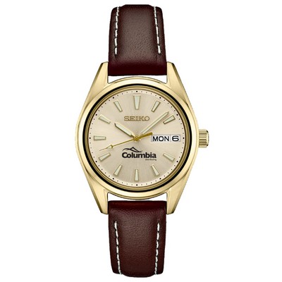 Seiko Ladies Leather Strap Watch