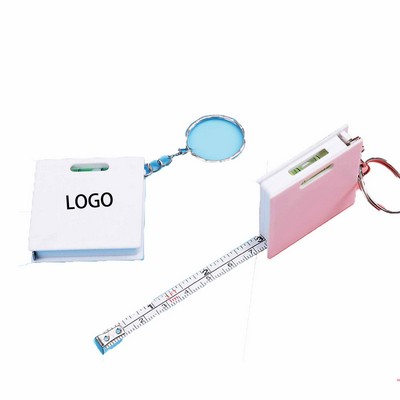 Square Tape Measure Keychain