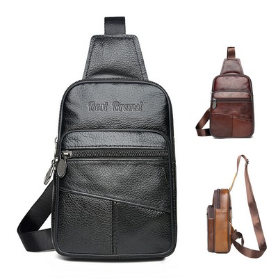 Cowhide Leather Crossbody Sling Bag