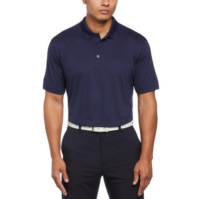 Callaway® Eco Horizontal Textured UPF 50+ Men's Polo Shirt with Custom Logo