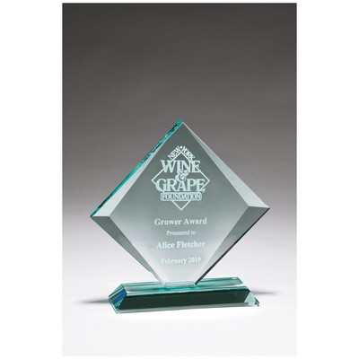 8.6" x 8.6" Diamond Series Glass Award