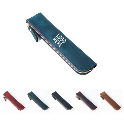 Retro Leather Pencil Case