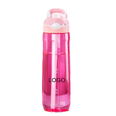 26Oz.Plastic Bottle Cup W/ Pop-Up Lid