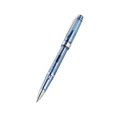 Cross® Bailey Light™ Translucent Navy-Blue Resin with Chrome- Plated Appointments Rollerball Pen