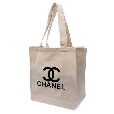 Zippered Grocery Tote Bag