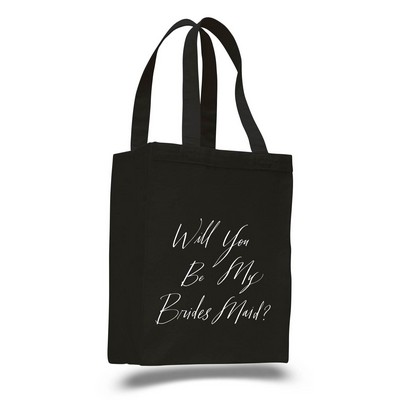 12 oz. Canvas Shopping Tote Bag - 10.5"x14"x5"