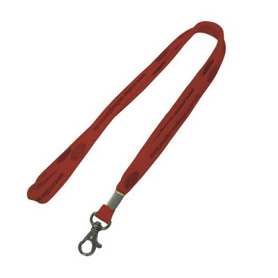 5/8" Maroon Tubular Lanyard (15 Mil)