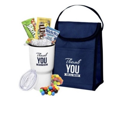 Thank You Tumbler, Candy & Lunch Cooler Set