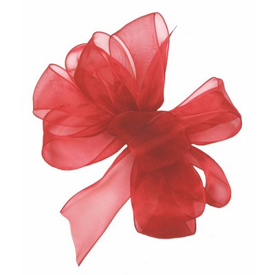 Small Red Simply Sheer Asiana Ribbon