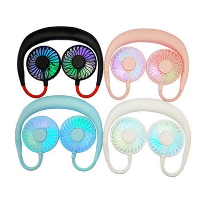 Mini USB Rechargeable Neckband Fan