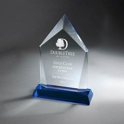 Taper Edge Award, Blue (6"x7.75"x2")
