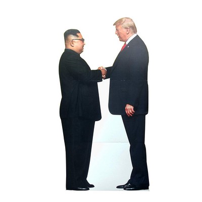 Donald Trump & Kim Jong Un Cardboard Cutout Stand Up| Standee Picture Poster Photo Print 6 Feet