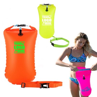 Swimming Buoy Safety Float Drybag for Open Water Swimmers