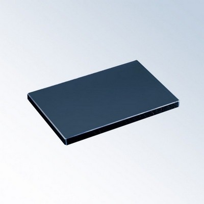 Black Slant Bevel Polish Edge Glass Base