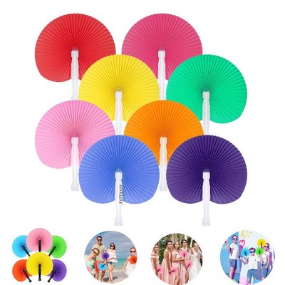Folding Round Paper Fans
