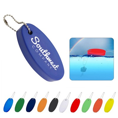 Oval Floating Keychain with PU Foam