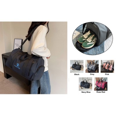 Travel Duffel Bag Sport Gym Bag Oxford Tote Bag Swimming Bag with Shoe Pouch