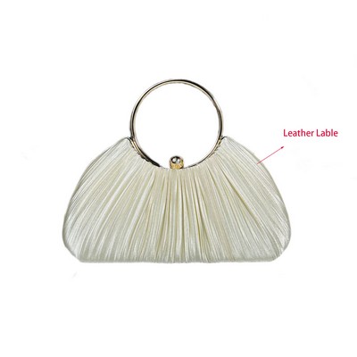 Elegant Pleated Evening Clutch Bag