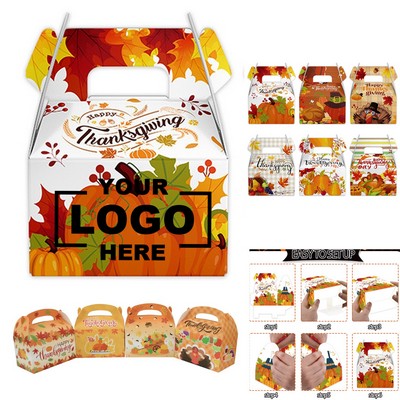 6-Piece Thanksgiving Candy Gable Gift Box