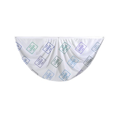Custom Fan - Shaped Flag