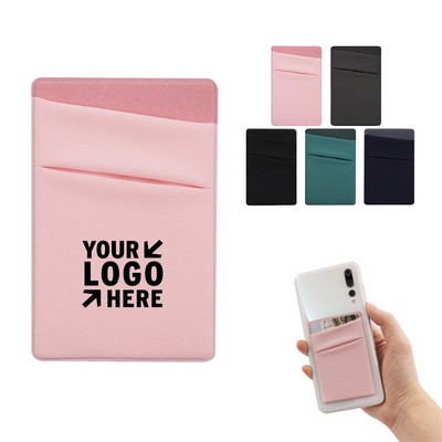 Dual Pocket Phone Card Holder