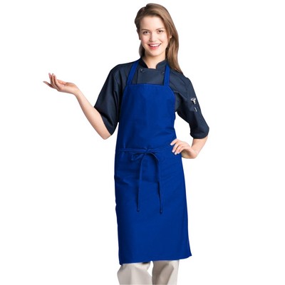 Royal Blue Long Bib Apron