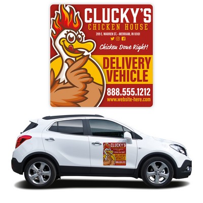 Magnetic Car/Truck/Auto/Vehicle Signs - 16x16 Round Corners