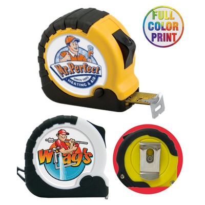 Heavy-Duty Tape Measure with Belt Clip and Wrist Strap (10 foot) Full Color Print