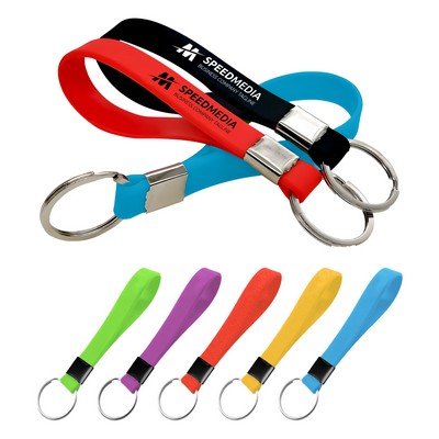 Silicone Bracelet With Keychain