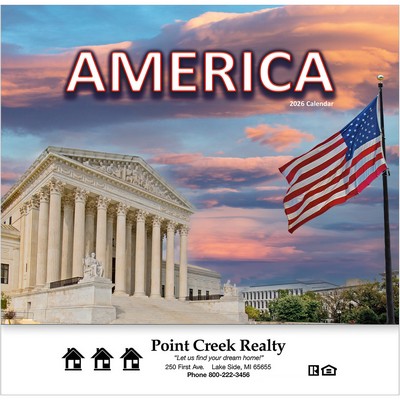 America! Wall Calendar: 2026 Stapled