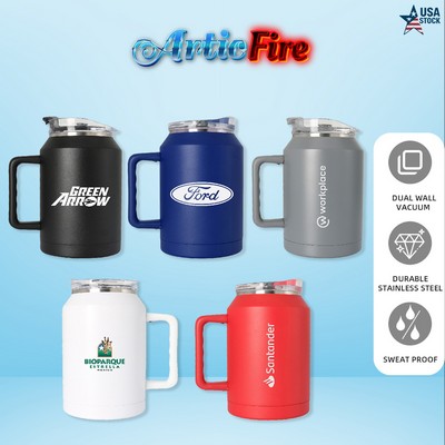 ArticFire 50 oz Insulated Stainless Steel Mug with Straw & Twist Lid