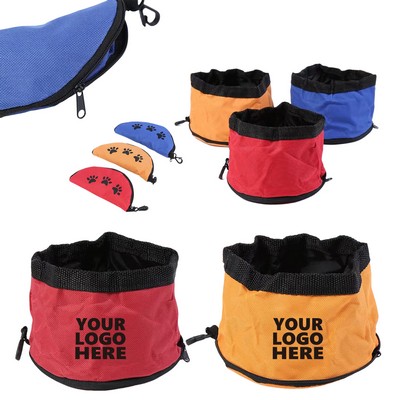 Oxford Collapsible Dog Travel Bowl MOQ100