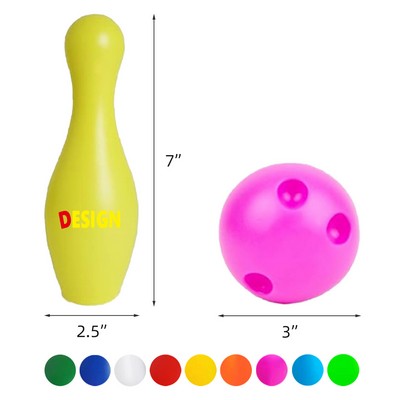 12 Pieces Toddler Bowling Game Kids Bowling Set