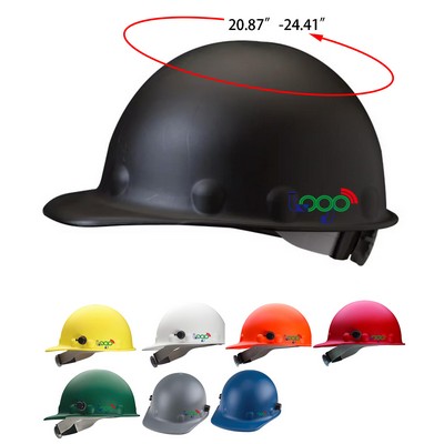 Super Eight Fiber Glass Cap Style Ratchet Hard Hat