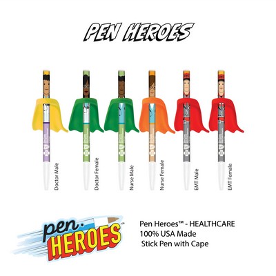 PEN HEROES™ with Cape - Healthcare Series - (Individually Bagged - Unassembled)