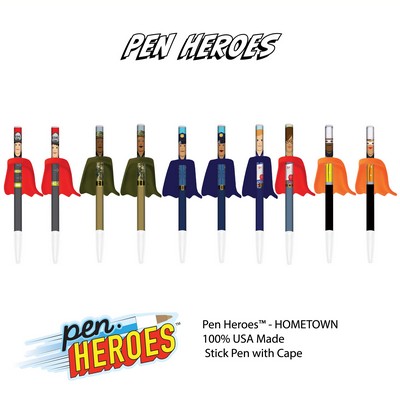 PEN HEROES™ with Cape - Hometown Series - (Individually Bagged - Unassembled)