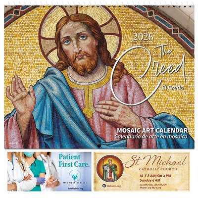 The Creed 2026 Catholic Calendar (English / Spanish) - Spiral Bound