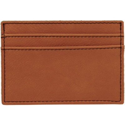 4" x 2.75" Rawhide Leatherette Wallet Clip