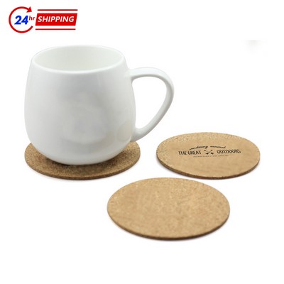 Round Cork Coaster