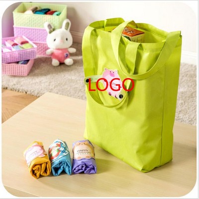 Snap Button Shopping Bag