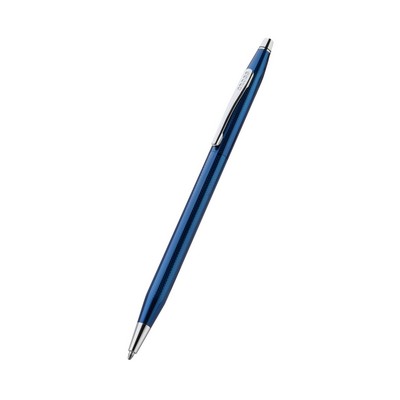 Cross® Classic Century Polished Translucent Cobalt Blue Engraved Diamond Pattern