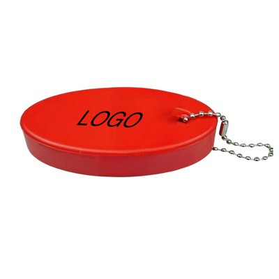 PU Oval Float Keychain