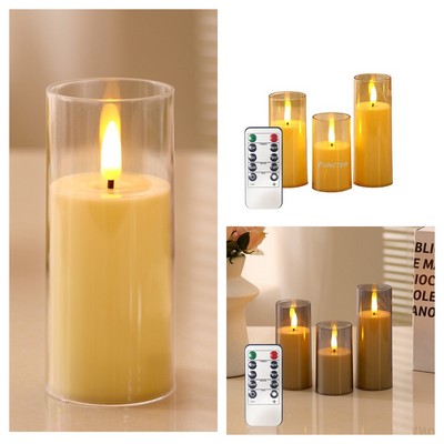 Remote Control Glass Electronic Candle