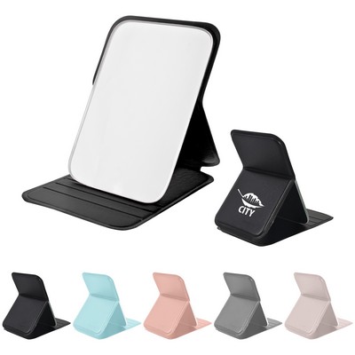 Folding Makeup Mirror with Adjustable Stand