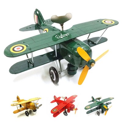 Nostalgic Diecast Metal Alloy Airplane Model Toy