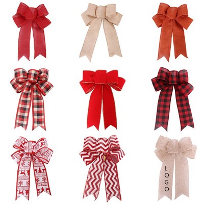 Burlap Christmas Bow