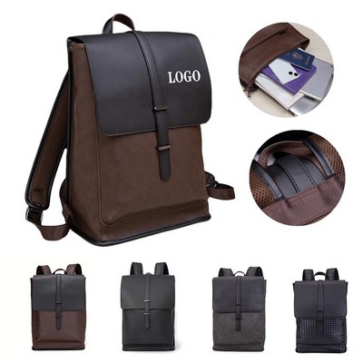 PU Leather Business Backpack