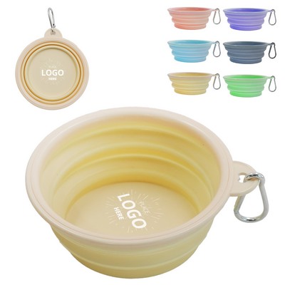 Collapsible Dog Bowl With Carabiner